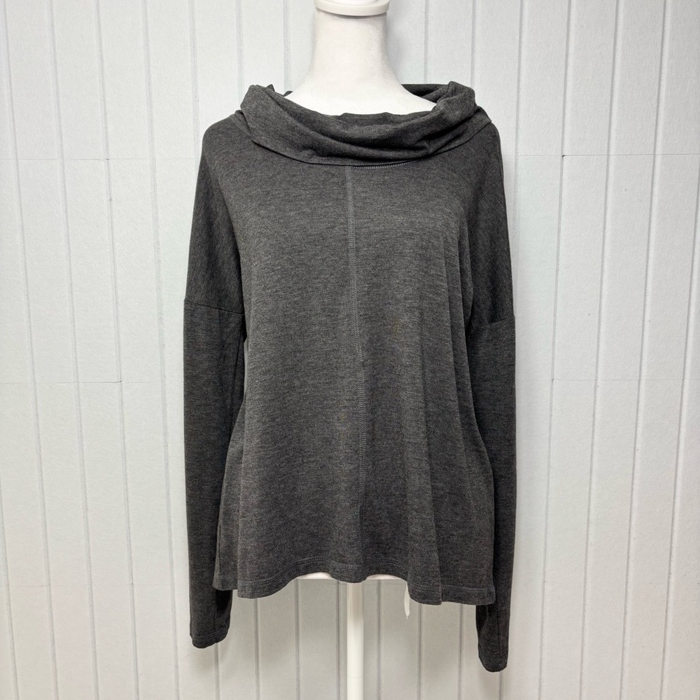 Workshop Republic Clothing Heather Gray‎ cowl neck lightweight Pullover Top M